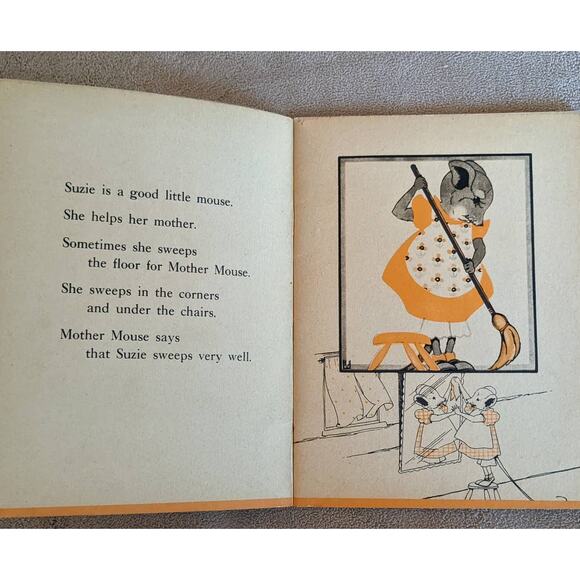 Vintage 1934 Suzie A Shy Little Mouse By Ruth W. Wittner Childrens Bedtime - Picture 6 of 11